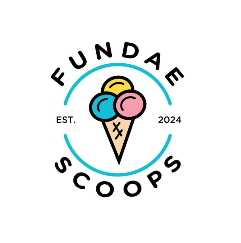 Fundae Scoops Ice Cream Truck Logo