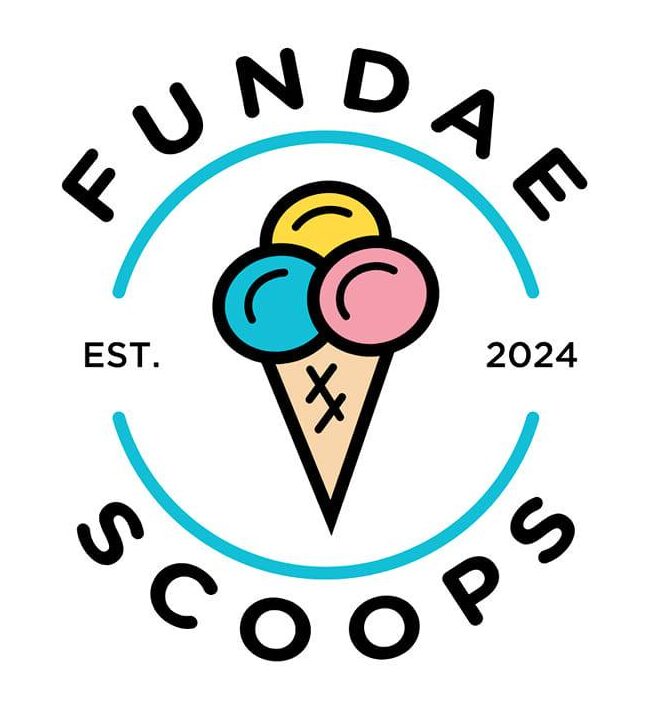 Fundae Scoops Ice Cream Truck Logo